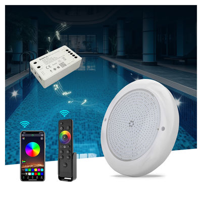Luces de piscina bajo el agua Luces de natación RGB 230mm 18W Superficie montada IP68 DC12V 3000K