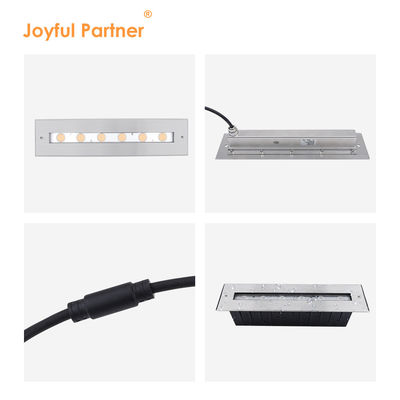 Nuevo rectángulo luz asímetrica brillante IP68 SS316L luz submarina LED luz sumergible pared de luz interior lineal
