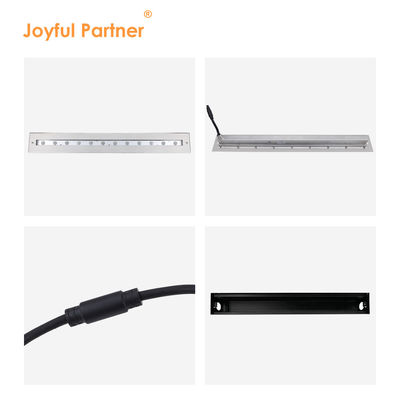 Rectángulo de alta calidad luz asimétrica brillante IP68 SS316L luz submarina lineal lavadora de paredes LED luz de piscina