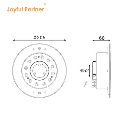 Luz de fuente LED subacuática IP68 12W 24W 36W Blanco cálido RGB RGBW4en1 Acero inoxidable 316L DC 24V