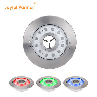 Lámpara de fuente submarina IP68 12W 24W 36W Blanco caliente RGB Acero inoxidable 316L