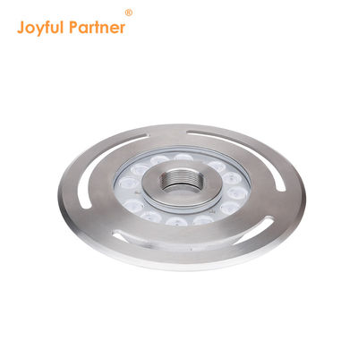 Luz de fuente submarina IP68 12W 24W 36W Blanco cálido azul RGB Acero inoxidable 316L con diámetro 285mm