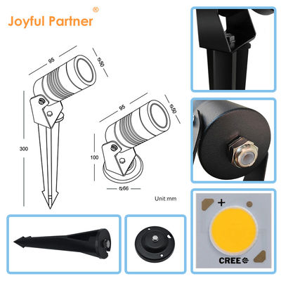 IP65 Aluminio LED de jardín luces de pico COB LED iluminar su paisaje exterior