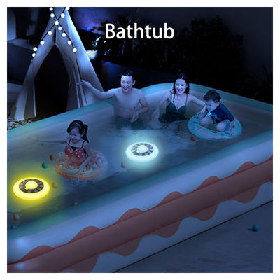 IP68 Impresora de temperatura de carga remota impermeable RGB Iluminación de piscina flotante solar para fiesta de piscina