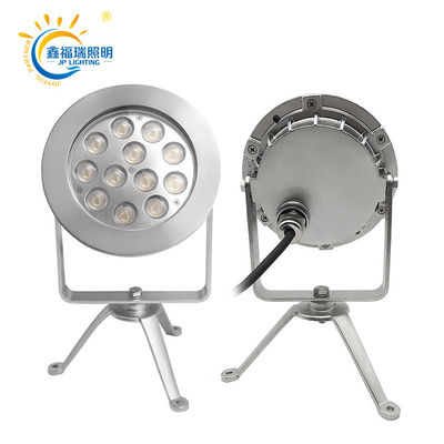 CE ROHS Certificación DC 24V IP68 Suministro de fábrica 12X1W LED de un solo color sumergible Bajo voltaje de las luces del estanque
