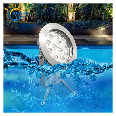 CE ROHS Certificación DC 24V IP68 Suministro de fábrica 12X1W LED de un solo color sumergible Bajo voltaje de las luces del estanque
