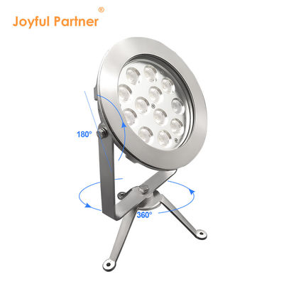 2024 Nuevo 12x4W RGBW 3in1 48W DMX Control de acero inoxidable IP68 12V Luces LED sumergibles