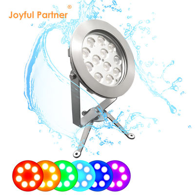 2024 Nuevo 12x4W RGBW 3in1 48W DMX Control de acero inoxidable IP68 12V Luces LED sumergibles