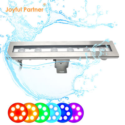 Fábrica de suministro directo IP 68 Voltado de entrada 24VDC 6X1W LED Ángulo de haz de un solo color 8 grados Luces LED de estanque