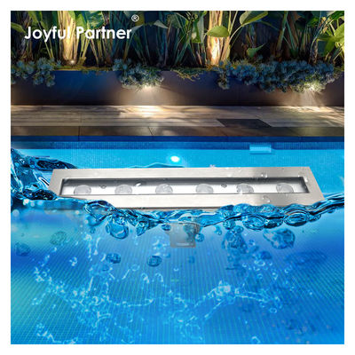 Fábrica de suministro directo IP 68 Voltado de entrada 24VDC 6X1W LED Ángulo de haz de un solo color 8 grados Luces LED de estanque
