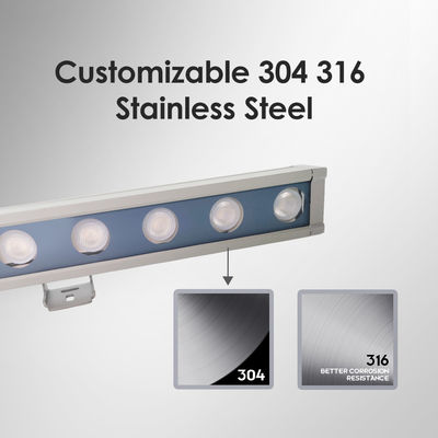 DC24V Tensión IP65 Barra de luz RGB resistente al agua Iluminación de lavado de pared exterior para proyectos de iluminación exterior