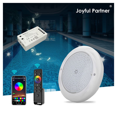 IP68 Material ABS+PC submarino18 teclas Control remoto Corriente constante CA 12V Luces de piscina montadas en la superficie