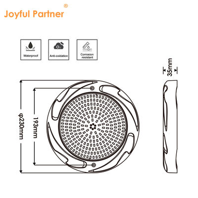 Iluminación de piscinas submarinas Superficie montada en resina llena IP68 AC12V ABS+PC RGBW SMD2835