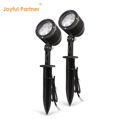 5W de exterior de revestimiento de polvo de vivienda LED de un solo color de plástico picado DC24V jardín de paisaje focos para árboles