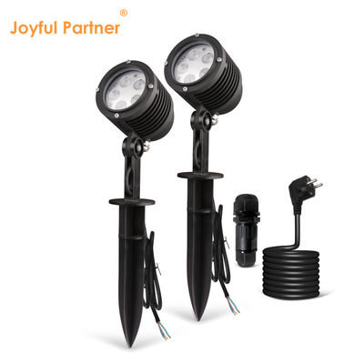 5W de exterior de revestimiento de polvo de vivienda LED de un solo color de plástico picado DC24V jardín de paisaje focos para árboles
