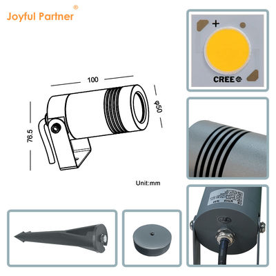 2024 Nuevo cuerpo de aluminio IP66 resistente al agua Baja tensión 6W CREE COB 12V LED Spike Lights For Walkway