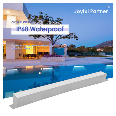 Iluminación de piscina lineal IP68 exterior DC24V 316 de acero inoxidable LED Lámpara de barra lineal Blanco frío