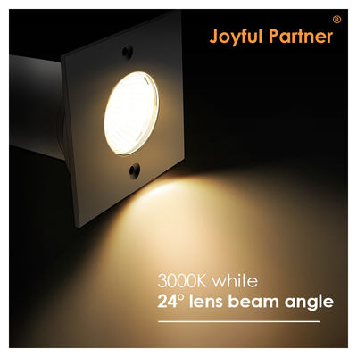 DC AC COB Led Aluminio de forma cuadrada 304ss tapa delantera LED luz de tierra para el jardín