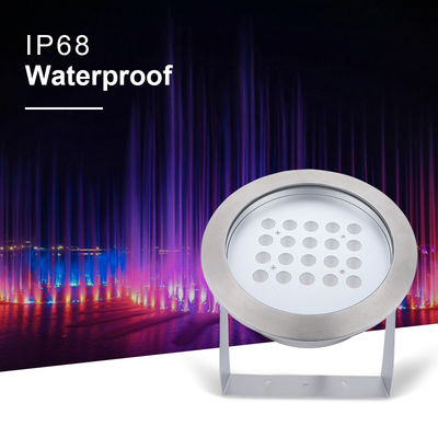Acero inoxidable IP68 LED luces submarinas 40W Blanco cálido de un solo color luz de estanque para fiesta piscina jardín de casa