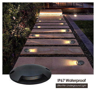 Vista de un lado Mini LED enterrada Ultra delgada luz subterránea IP67 impermeable para el camino