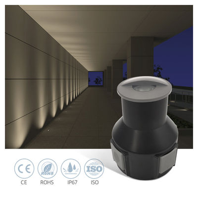 Luces enterradas subterráneas 3W Impermeables 24V Blanco Cálido Para Paisaje Exterior