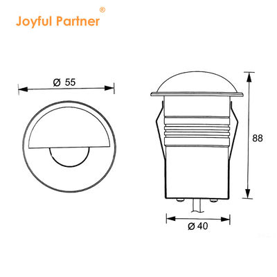 Luces enterradas subterráneas 3W Impermeables 24V Blanco Cálido Para Paisaje Exterior