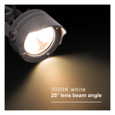 3W 6W RGB IP67 impermeable DC12V 24V reflector óptico LED plástico luz de punto de pico para árboles de jardín