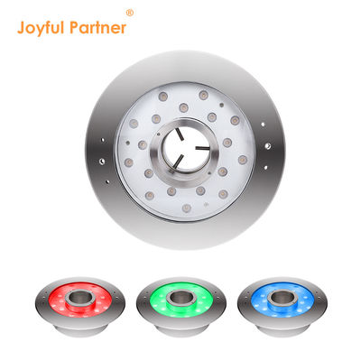 Compañero alegre 6W 9W 12W 18W 24V DMX Control de acero inoxidable IP68 Luces de fuente RGB submarinas