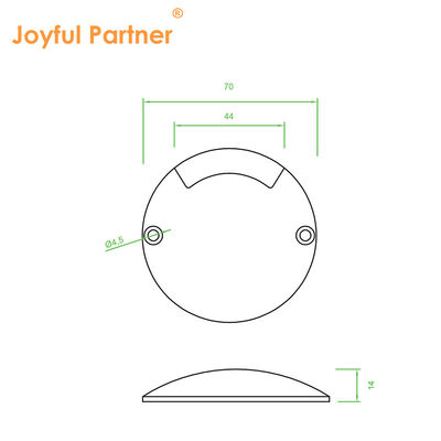IP67 Luz de cubierta subterránea Mini Tamaño pequeño 1W Material de aluminio DC24V Para jardín de parques temáticos