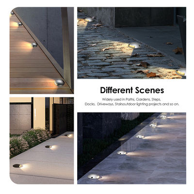 1W Corredor de escalones en recubrimiento luz ultra delgada DIA70mm DC 24V 3000k Blanco cálido para iluminación exterior