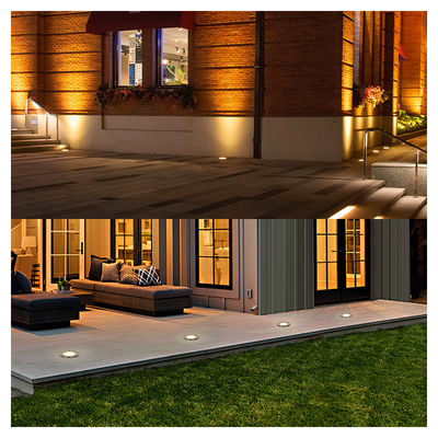 Iluminación subterránea de jardín IP65 Aluminio resistente al agua AC100-240V COB LED 6W Con caja de montaje