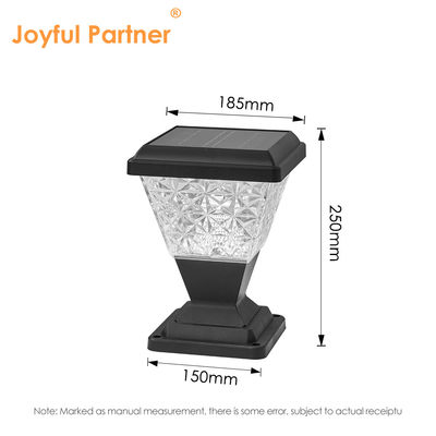LED luz solar de patio IP65 exterior impermeable 3.5W 2200mAh material anti-UV de plástico con lentes de PC para el camino del porche
