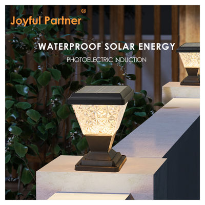 LED luz solar de patio IP65 exterior impermeable 3.5W 2200mAh material anti-UV de plástico con lentes de PC para el camino del porche