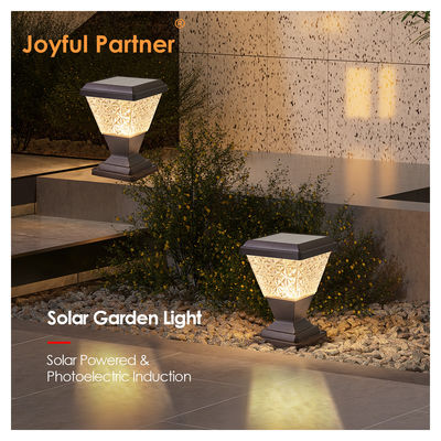 LED luz solar de patio IP65 exterior impermeable 3.5W 2200mAh material anti-UV de plástico con lentes de PC para el camino del porche