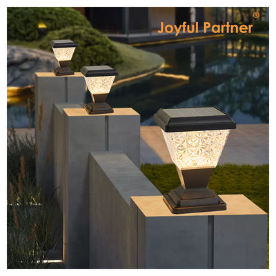 Luz de cabeza de columna solar al aire libre IP65 impermeable 2835 SMD LED 150lm/w Casilla de PC anti UV