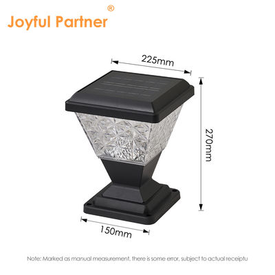 Luz de pilar solar 150lm/W Anti UV PC de alojamiento control remoto 6500K