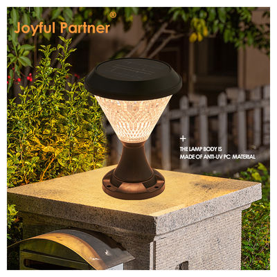 Luz de energía solar Cuadrada Forma redonda DIA 200mm*260mm RGB Control remoto para patio