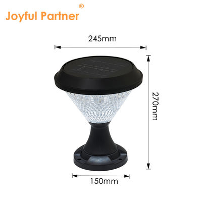 Lámparas de soporte solar Material ABS Paneles policristalinos de soporte solar Epistar SMD DIA245mm IP65 APP controlado resistente al agua