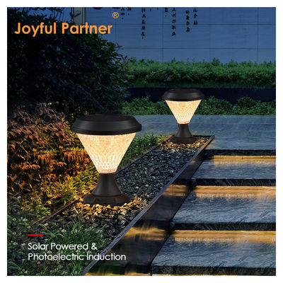 Energía solar para jardín exterior luz ABS material Epistar SMD DIA 245mm IP65 APP controlado estilo europeo