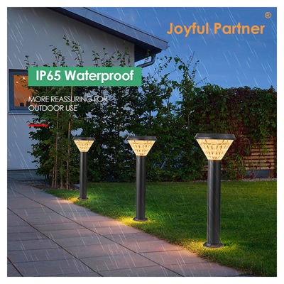 Super brillante Luzes de vía solar Material de aluminio ABS + PC Control de luz inteligente Blanco cálido para jardín paisajístico