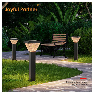 Nueva llegada Iluminación solar de jardín de césped 3000K/4000K Material del cuerpo de la lámpara de aluminio DC3.7V Cambio de color