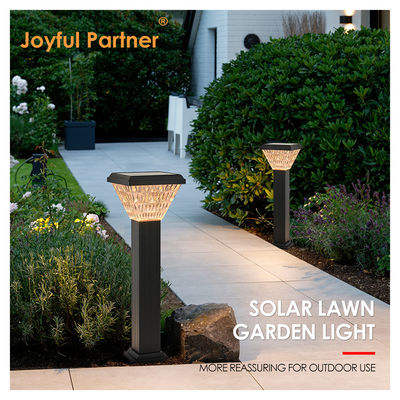 Nueva llegada Iluminación solar de jardín de césped 3000K/4000K Material del cuerpo de la lámpara de aluminio DC3.7V Cambio de color