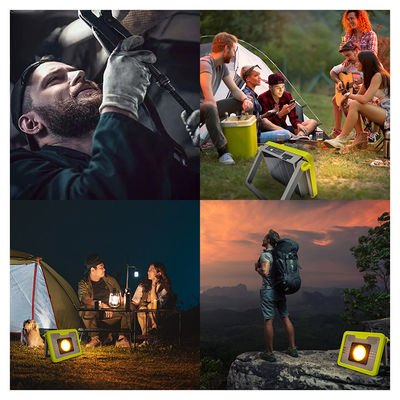 Luz de campamento multifuncional 12000MAH Alta capacidad de batería SMD 5054 LED Puerto de carga tipo C con material ABS