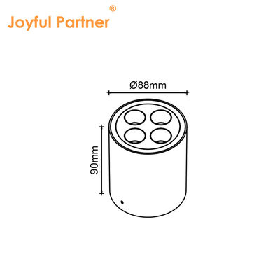 IP65 Iluminación de techo Superficie montada Iluminación de fondo Inodoro Iluminación de punto 6000K Smd Iluminación de fondo de led blanco