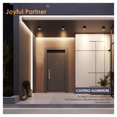 Spot jardín LED luz de techo superficie montada cilíndrico de aluminio 220V 8W 3000K Blanco cálido