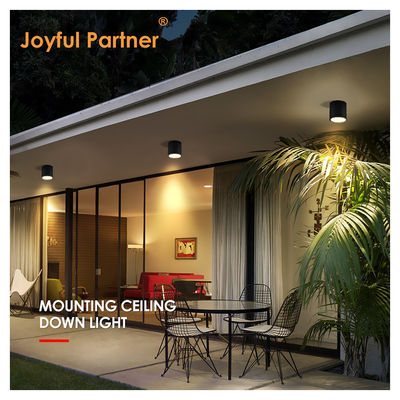 Spot jardín LED luz de techo superficie montada cilíndrico de aluminio 220V 8W 3000K Blanco cálido