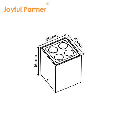 Joyful LED Pared Techo Superficie de montaje de luz 4W 8W 220V AC Cuerpo de aluminio