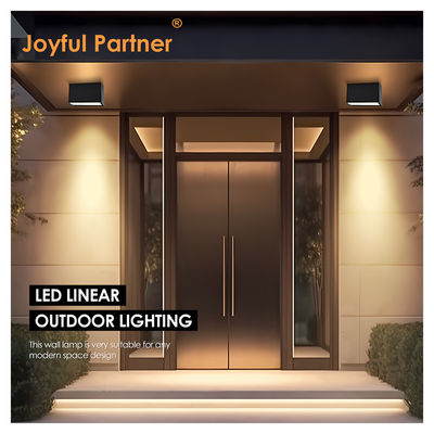Profundas luces anti-reflejo de techo de línea IP65 resistente al agua de aluminio de la carcasa hacia arriba hacia abajo de la pared luz de la superficie montada de la decoración de la lámpara de pared