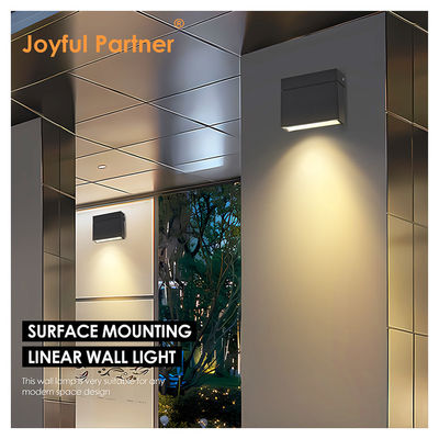 Iluminación de arriba y abajo Modernas luces LED de jardín de jardín de pared de 10W Negro Blanco Color de la vivienda impermeable IP65