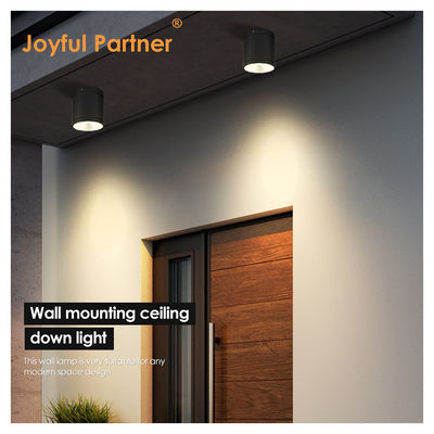 15W COB LED Downlight cilindro de montaje de la pared de la luz de diseño compacto de la superficie fijación para exteriores